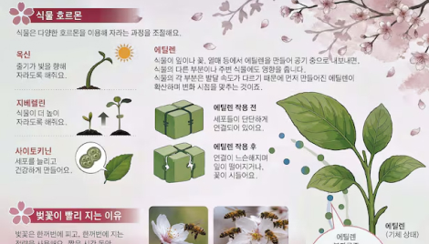 벚꽃비 내리는 건 바람 아닌 식물 호르몬 때문