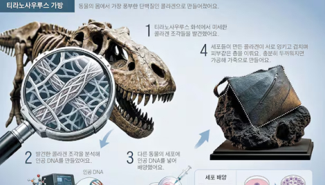 티라노 가방, 매머드 고기… 화석 속 DNA로 만…
