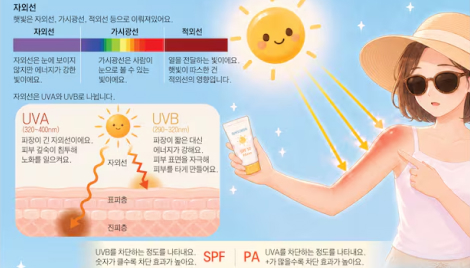 선크림이 자외선 반사할 뿐 아니라 흡수도 한대