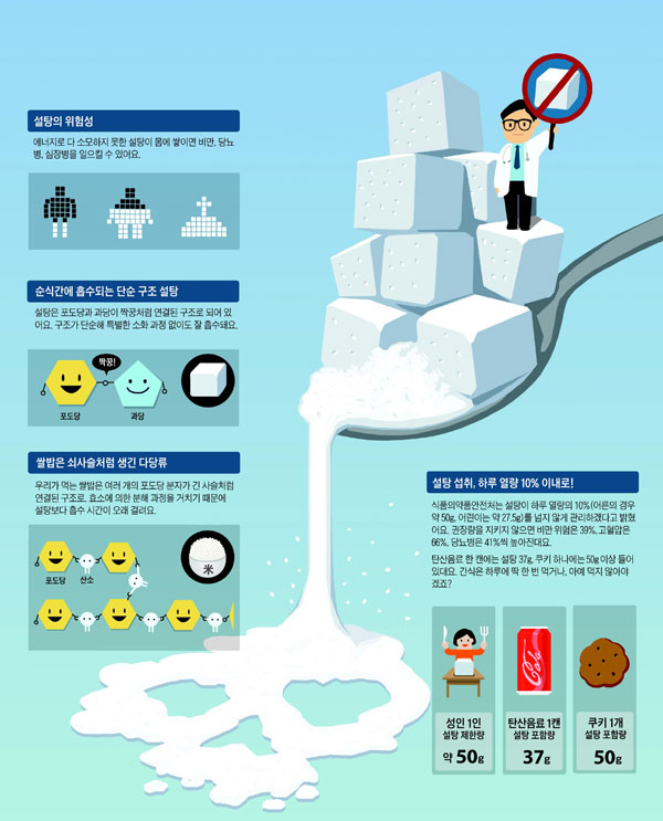 [재미있는 과학] 무심코 먹은 사탕·탄산음료에 이렇게나 많은 설탕이?