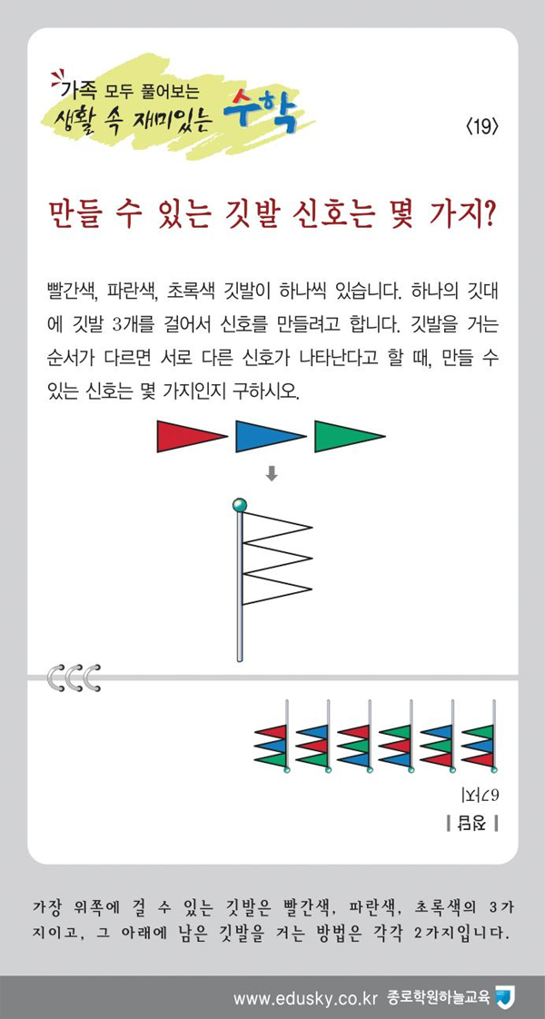 가족 모두 풀어보는 생활 속 재미있는 수학