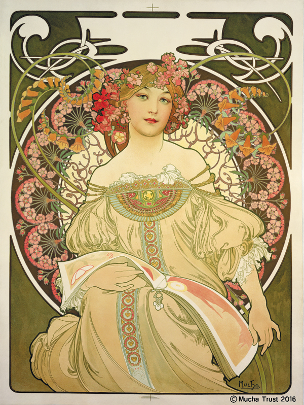작품1 - 알폰스 무하, ‘백일몽’, 1898.