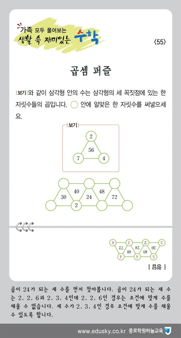 생활 속 재미있는 수학