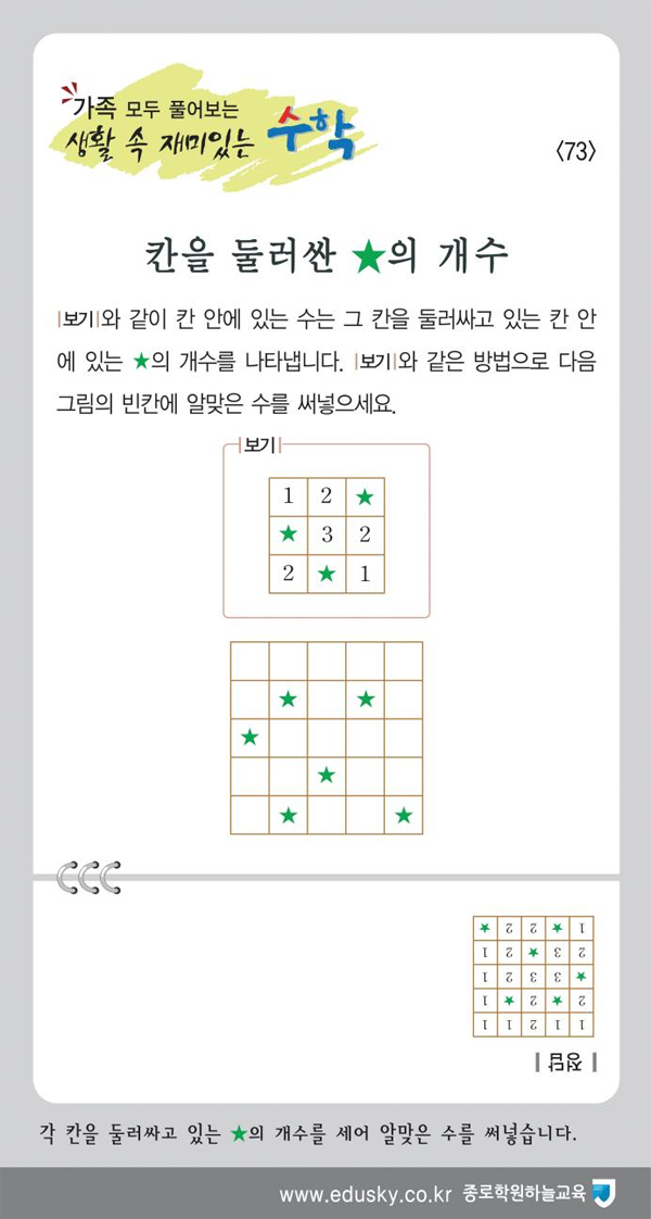 가족 모두 풀어보는 생활 속 재미있는 수학