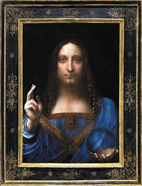 작품 1 - 레오나르도 다빈치, 살바토르 문디(구세주), 약 1500년