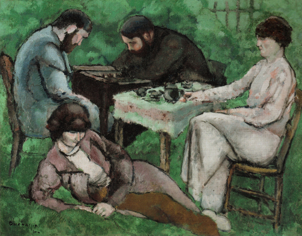 작품2 - ‘체스 게임’, 1910, 캔버스에 유화. /국립현대미술관 서울관, ‘마르셀 뒤샹’展