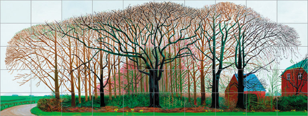 사진5 - ‘와터 근처의 더 큰 나무들 또는 새로운 포스트-사진 시대를 위한 야외에서 그린 회화’, 2007, 50개의 캔버스에 유채.