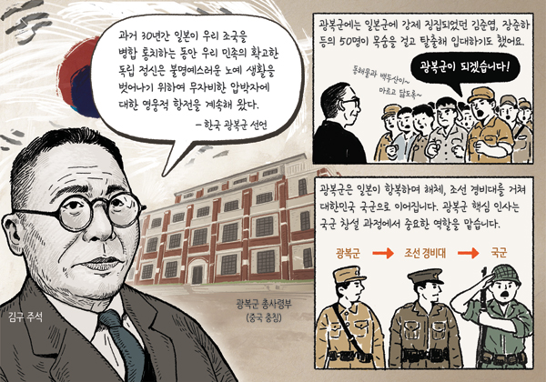 한국광복군 일러스트