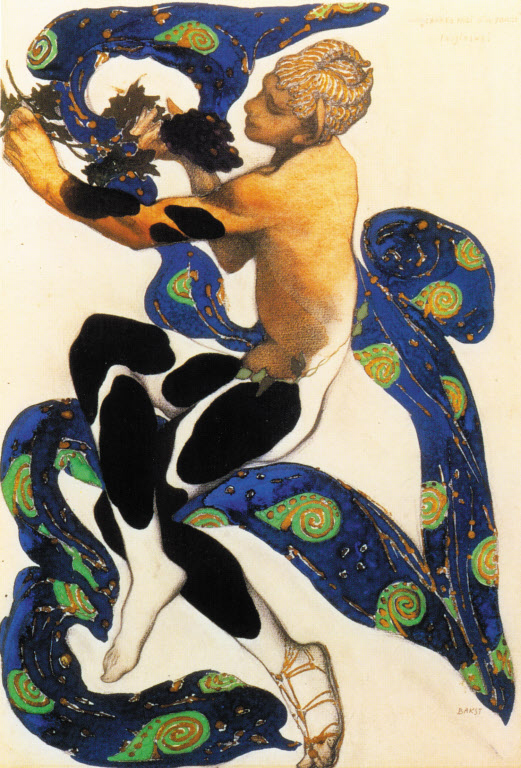 그림3 - 레온 박스트 ‘목신의 오후의 니진스키’(1912). 