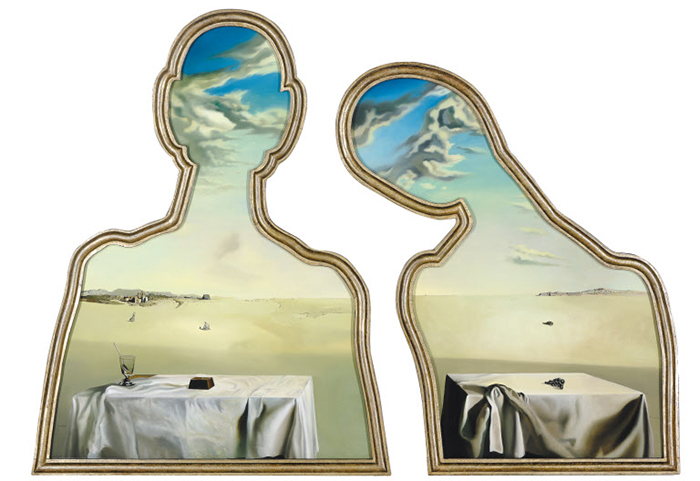 ②살바도르 달리 ‘머리에 구름이 가득한 커플’(1936년). /Salvador Dali_, Fundació Gala-Salvador Dali, SACK