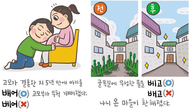 [예쁜 말 바른 말] [316] '배다'와 '베다'