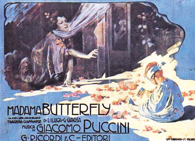 1914년 오페라 '나비부인' 포스터. /위키피디아