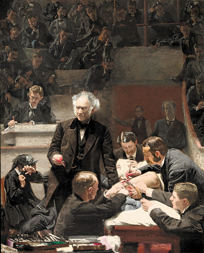 작품4 - 토머스 에이킨스, ‘그로스 박사의 임상 강의’, 1875년.  /필라델피아 미술관