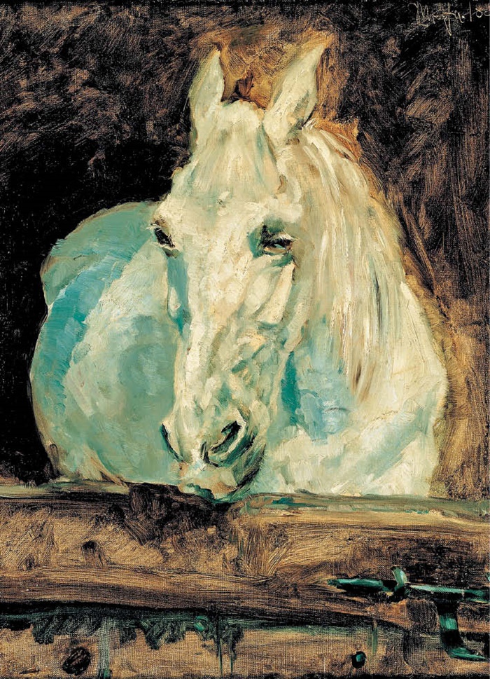 앙리 드 툴루즈 로트레크의 그림 ‘백마 가젤’. 열 살쯤 성장이 멈춘 로트레크는 열일곱 살 때 이 그림을 그렸습니다.
/알베르티나 미술관