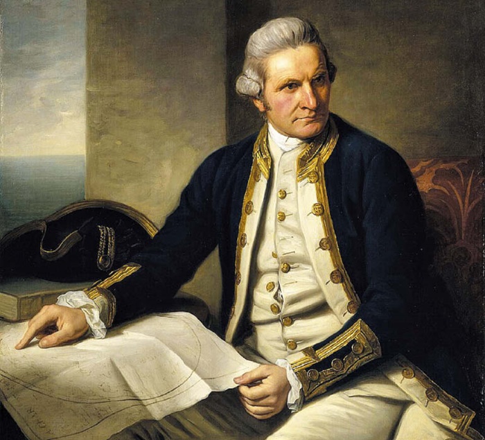 영국 국립해양박물관이 소장하고 있는 제임스 쿡의 초상화입니다.