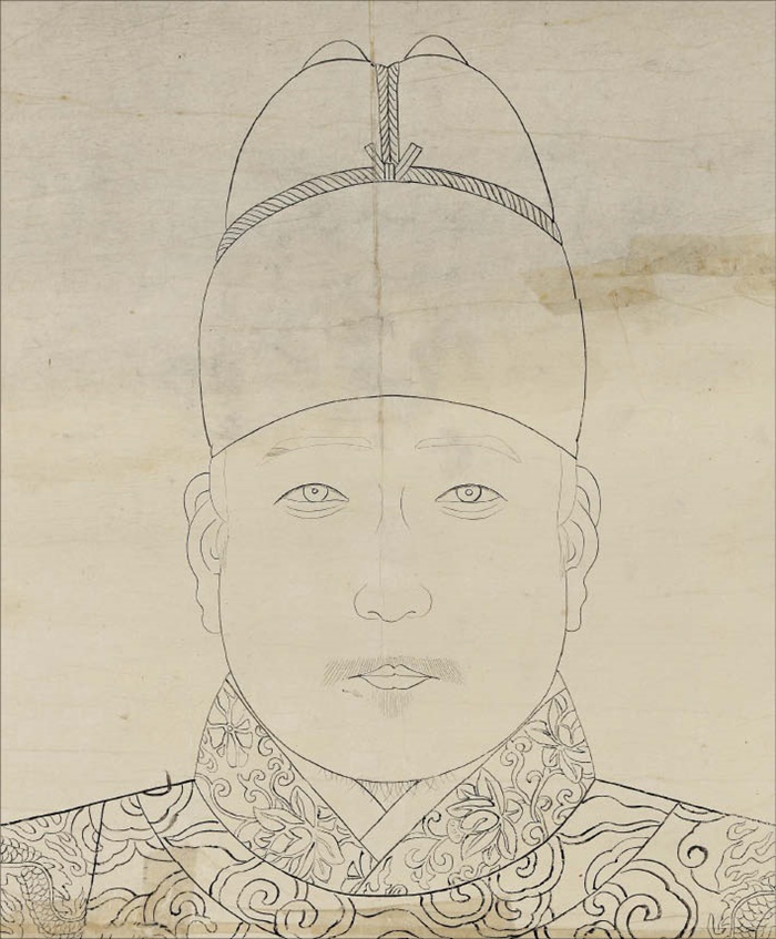 김은호 화백이 1935년 그린 세조 어진 초본. 세조는 세종의 차남으로 원래 수양대군이었으나 계유정난을 통해 권력을 잡고 조선 7대 임금이 됐습니다. /국립고궁박물관