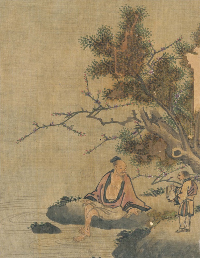 조선 화가 이경윤의 ‘고사탁족도’입니다. 조선 사람들은 계곡물에 발을 담그는 ‘탁족’으로 더위를 식혔대요. /울산광역시·한국민족문화대백과사전·국립중앙박물관