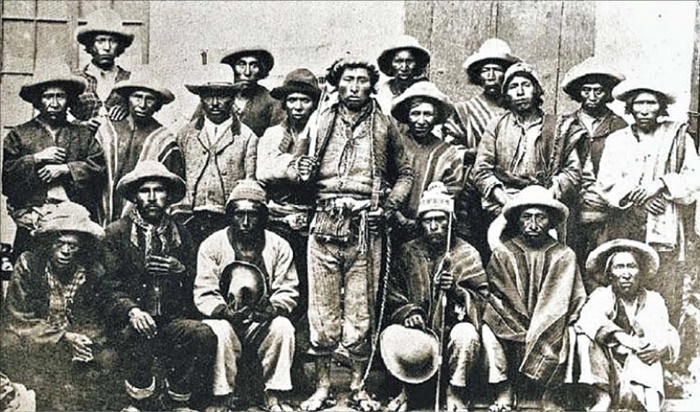 볼리비아 연방 전쟁(1898~1899)에 참가한 농민군입니다. 이들은 자유파 편에 서서 보수파에 대항했어요. /위키미디어 커먼스